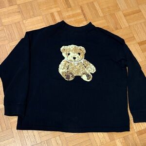 We11Done.  Black Teddy Bear  Shirt